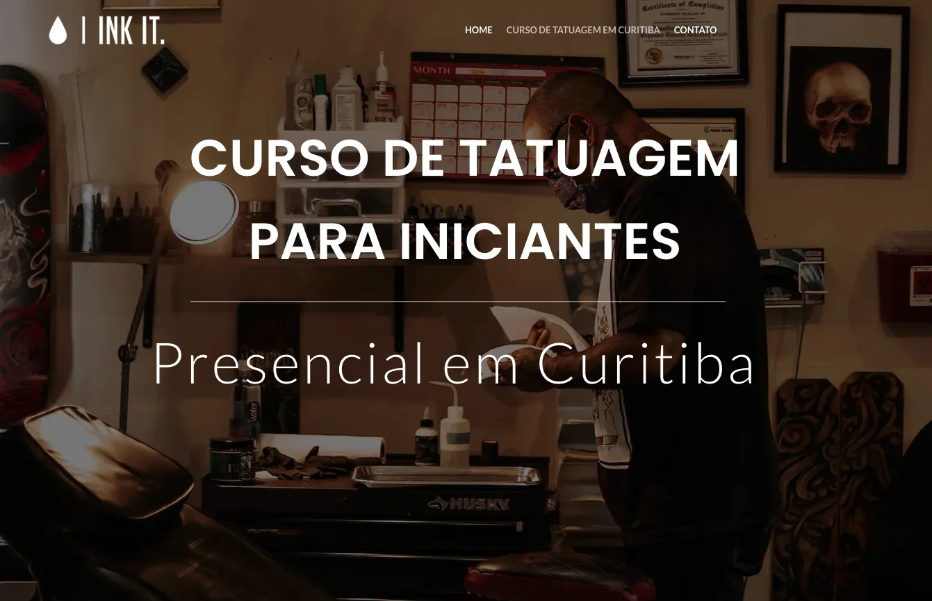 Ink It Tattoo, curso de tatuagem para iniciantes